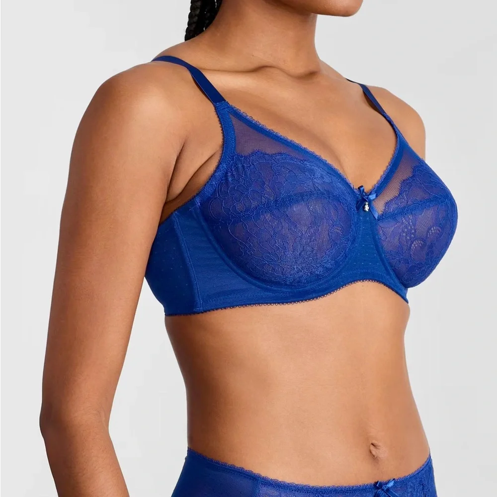 Wacoal Retro Lace Full Coverage Back Smoothing Bra 34DDD/F
